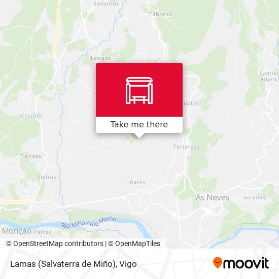 Lamas (Salvaterra de Miño) map
