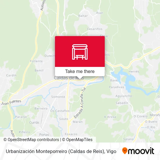 Urbanización Monteporreiro (Caldas de Reis) map