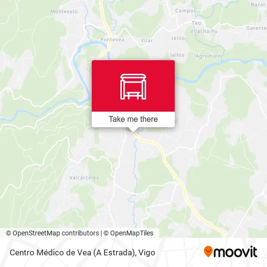 mapa Centro Médico de Vea (A Estrada)
