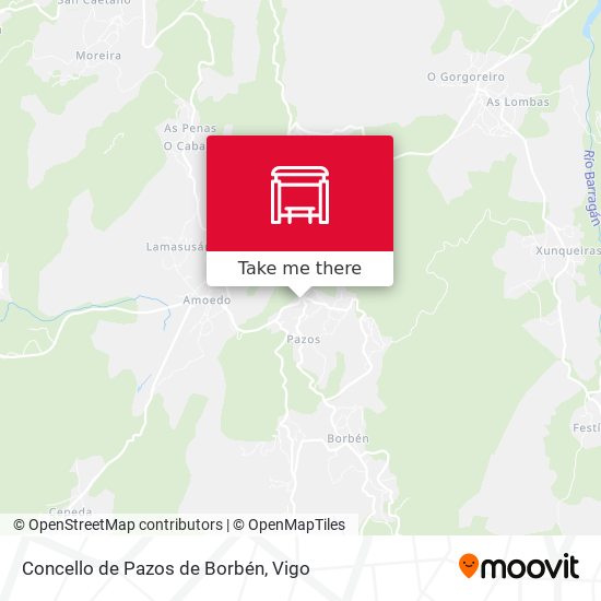Concello de Pazos de Borbén map