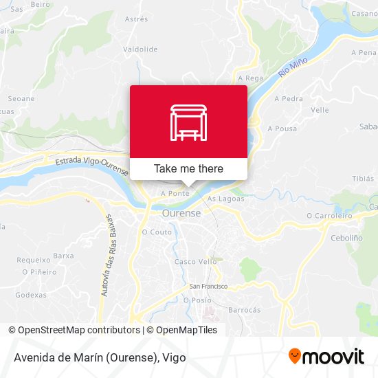 Avenida de Marín (Ourense) map