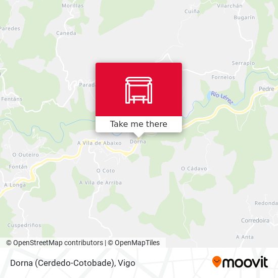 Dorna (Cerdedo-Cotobade) map
