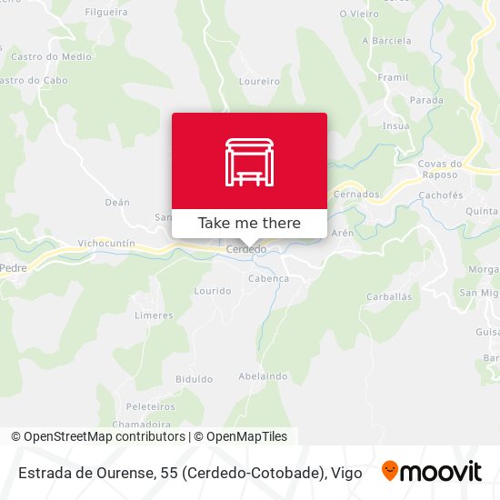 Estrada de Ourense, 55 (Cerdedo-Cotobade) map
