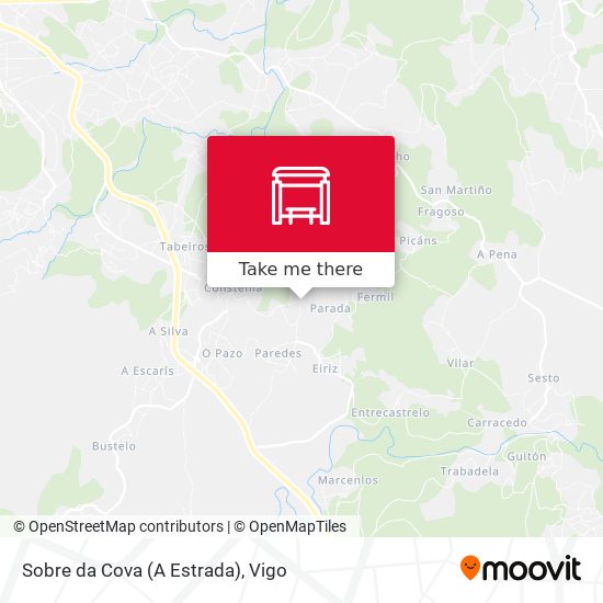 Sobre da Cova (A Estrada) map