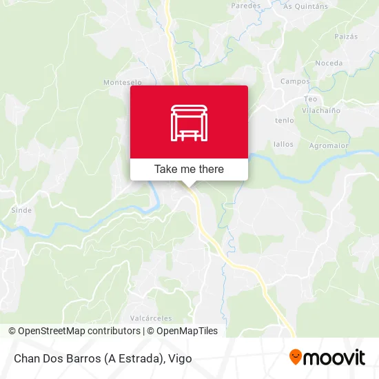 mapa Chan Dos Barros (A Estrada)