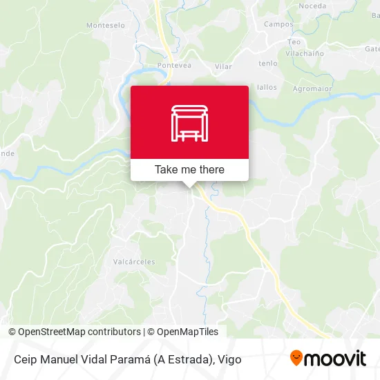 mapa Ceip Manuel Vidal Paramá (A Estrada)