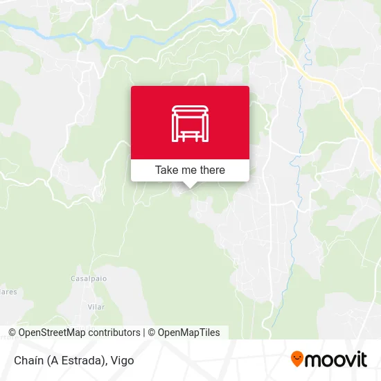 Chaín (A Estrada) map