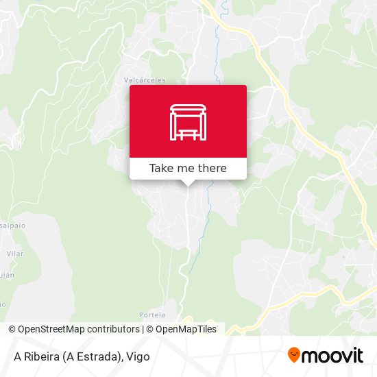 A Ribeira (A Estrada) map