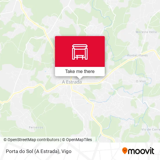 mapa Porta do Sol (A Estrada)