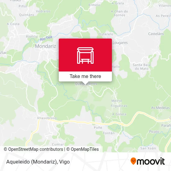 Aqueleido (Mondariz) map