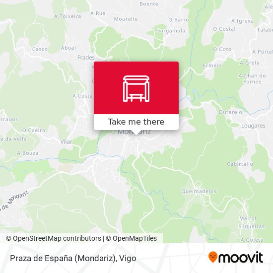 Praza de España (Mondariz) map