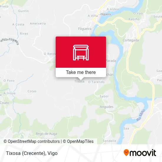 Tixosa (Crecente) map
