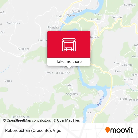 Rebordechán (Crecente) map