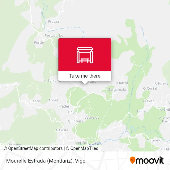 Mourelle-Estrada (Mondariz) map
