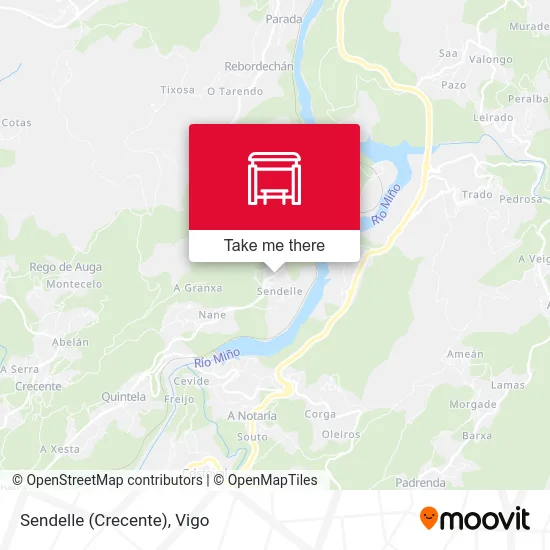 Sendelle (Crecente) map