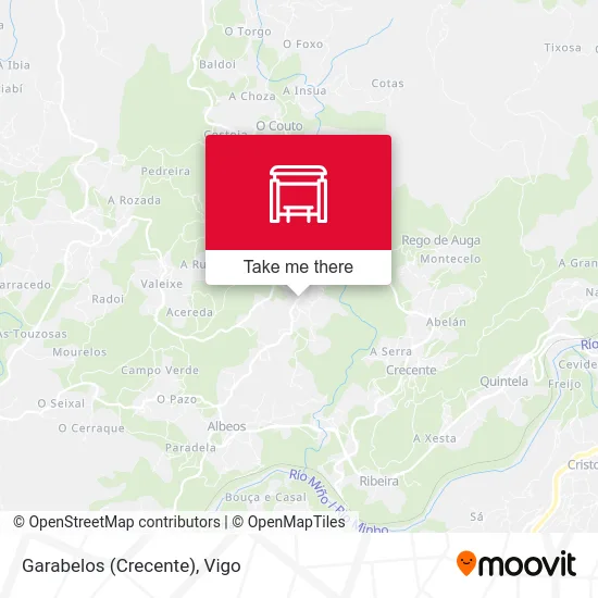 Garabelos (Crecente) map