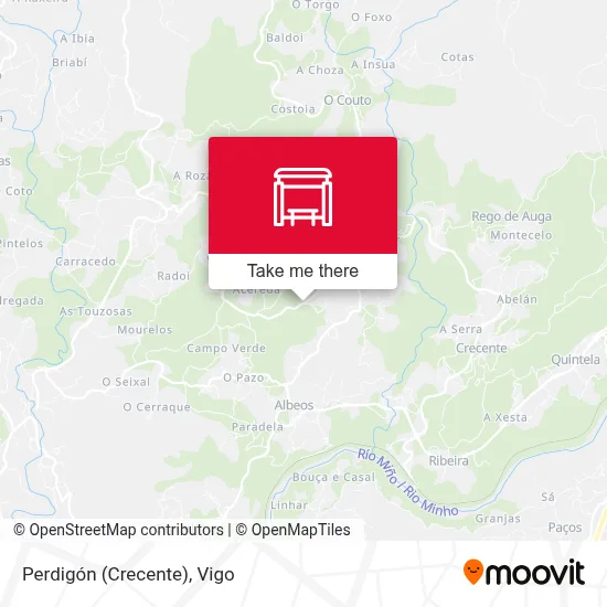 Perdigón (Crecente) map