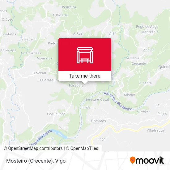 Mosteiro (Crecente) map