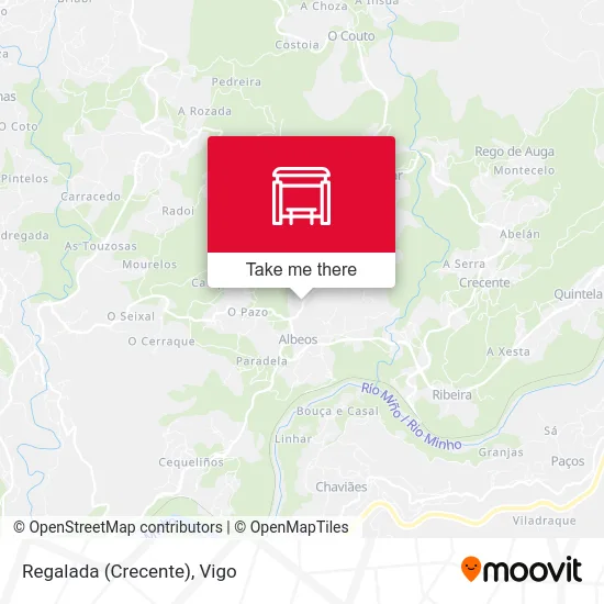 Regalada (Crecente) map