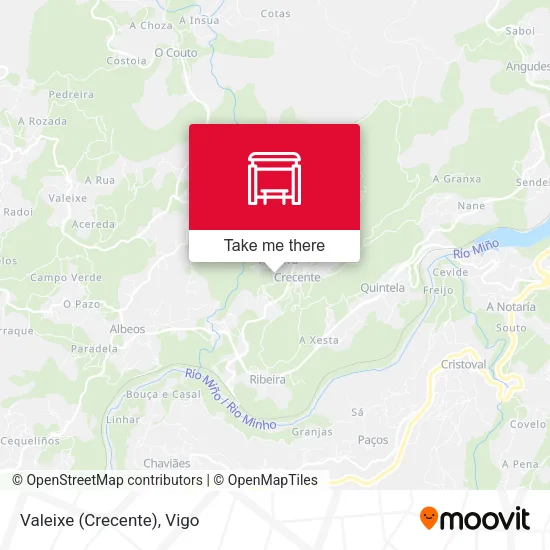 Valeixe (Crecente) map