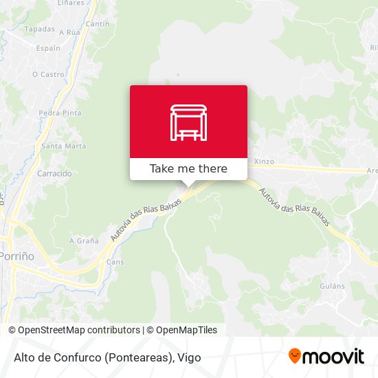 Alto de Confurco (Ponteareas) map
