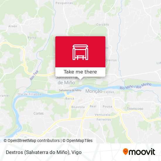 Dextros (Salvaterra do Miño) map