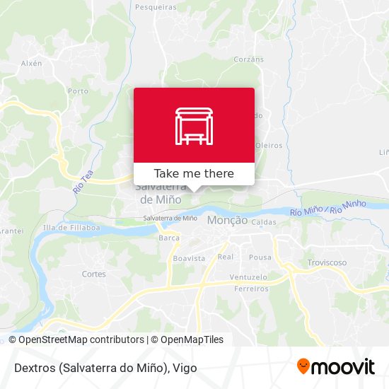 Dextros (Salvaterra do Miño) map