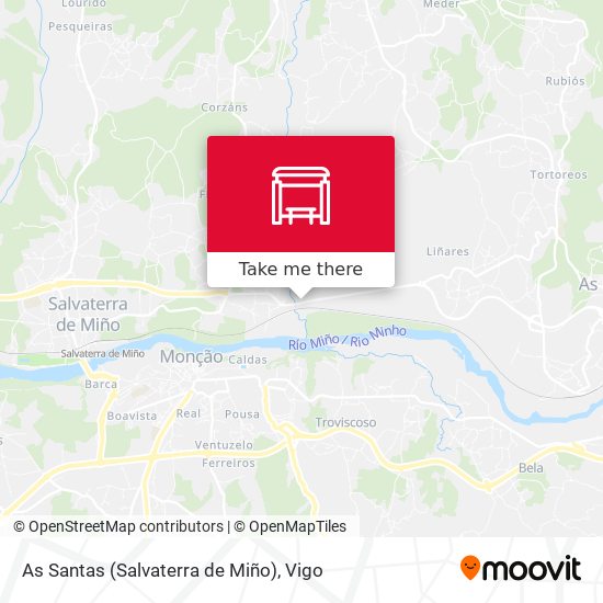 As Santas (Salvaterra de Miño) map