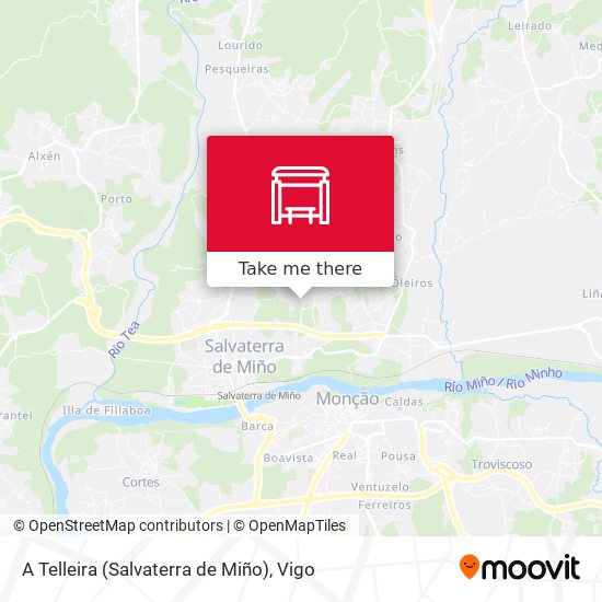 A Telleira (Salvaterra de Miño) map