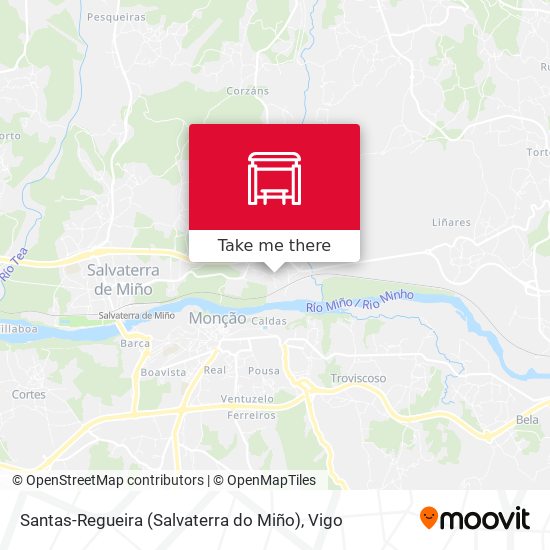 Santas-Regueira (Salvaterra do Miño) map