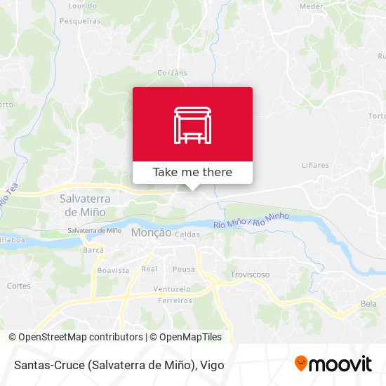 Santas-Cruce (Salvaterra de Miño) map