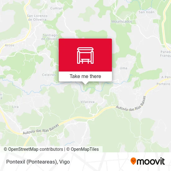 Pontexil (Ponteareas) map