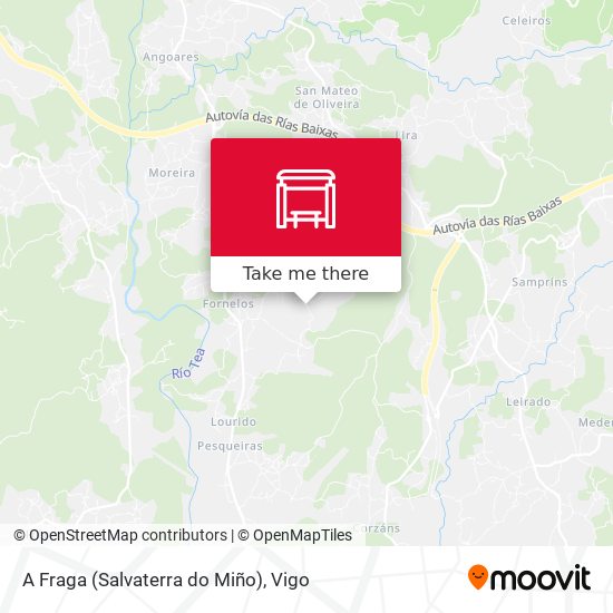 A Fraga (Salvaterra do Miño) map