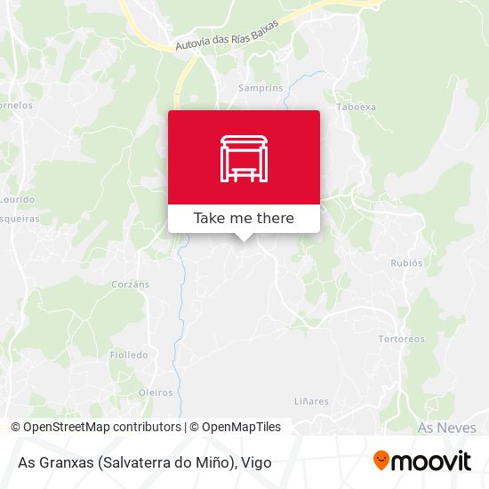 As Granxas (Salvaterra do Miño) map