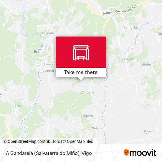 A Gandarela (Salvaterra do Miño) map