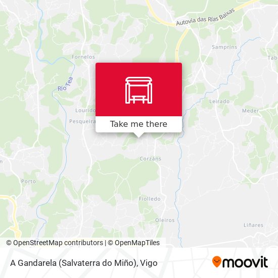 A Gandarela (Salvaterra do Miño) map