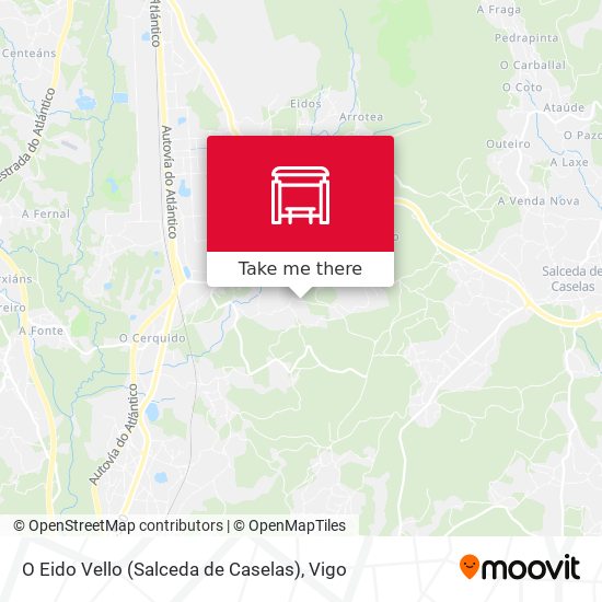 O Eido Vello (Salceda de Caselas) map