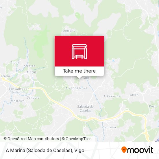 A Mariña (Salceda de Caselas) map