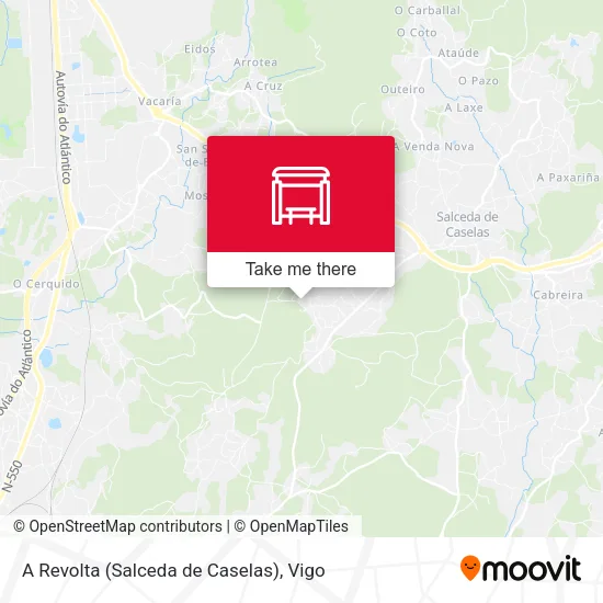 A Revolta (Salceda de Caselas) map