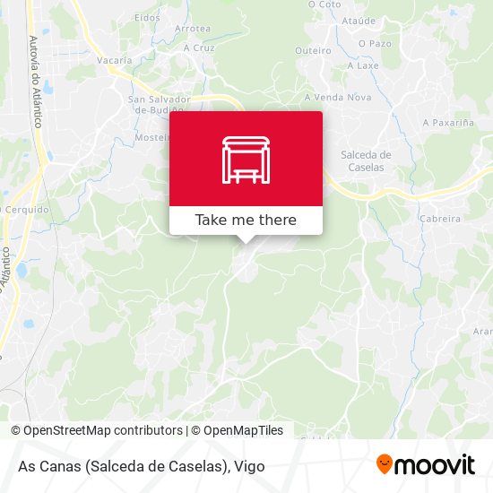 As Canas (Salceda de Caselas) map