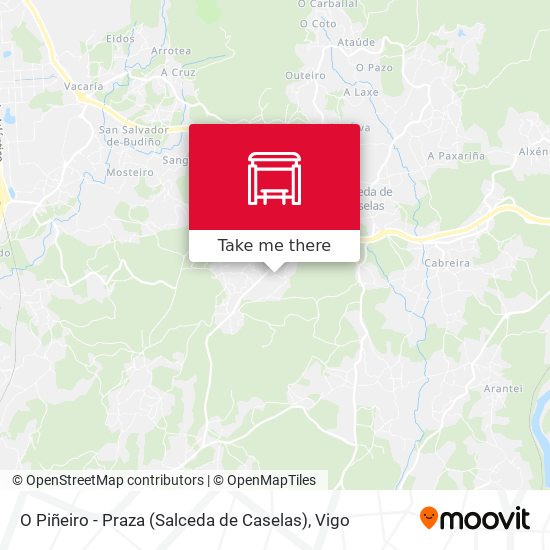 O Piñeiro - Praza (Salceda de Caselas) map