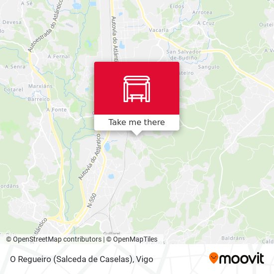 O Regueiro (Salceda de Caselas) map