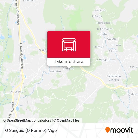 O Sanguío (O Porriño) map
