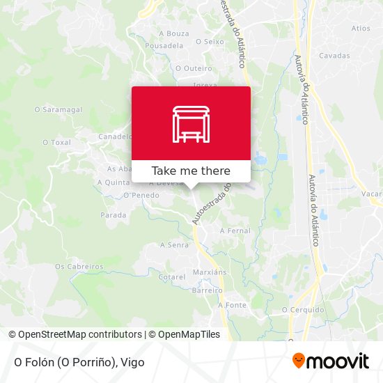 O Folón (O Porriño) map