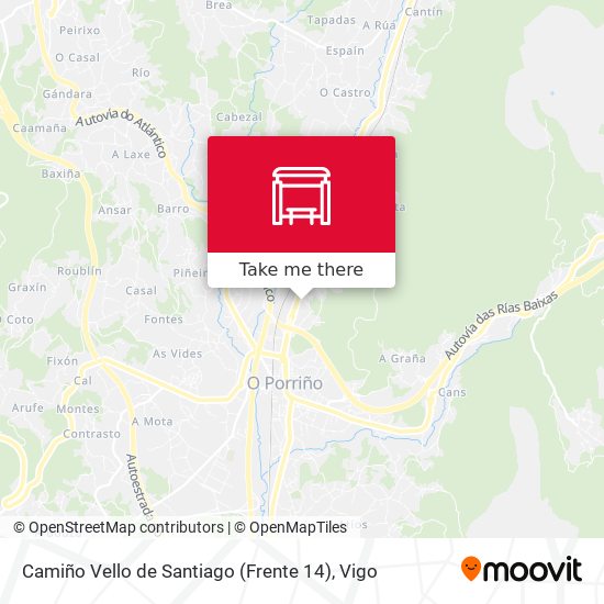 Camiño Vello de Santiago (Frente 14) map