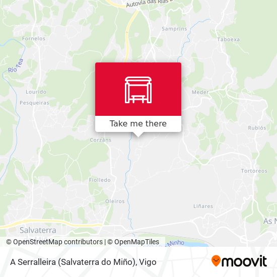 A Serralleira (Salvaterra do Miño) map