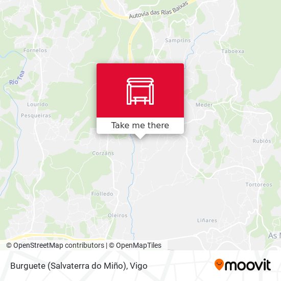 Burguete (Salvaterra do Miño) map