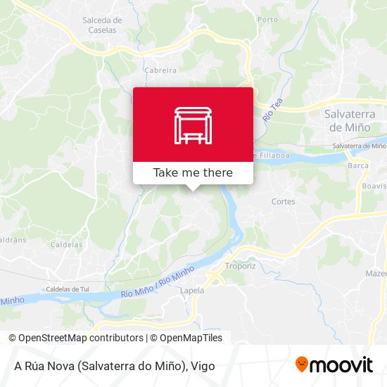 A Rúa Nova (Salvaterra do Miño) map
