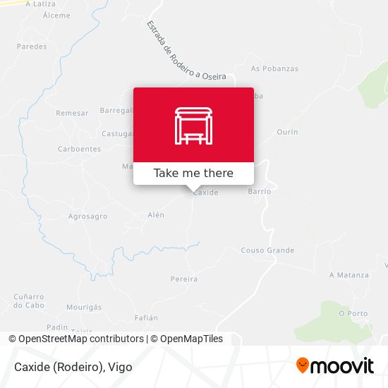 Caxide (Rodeiro) map