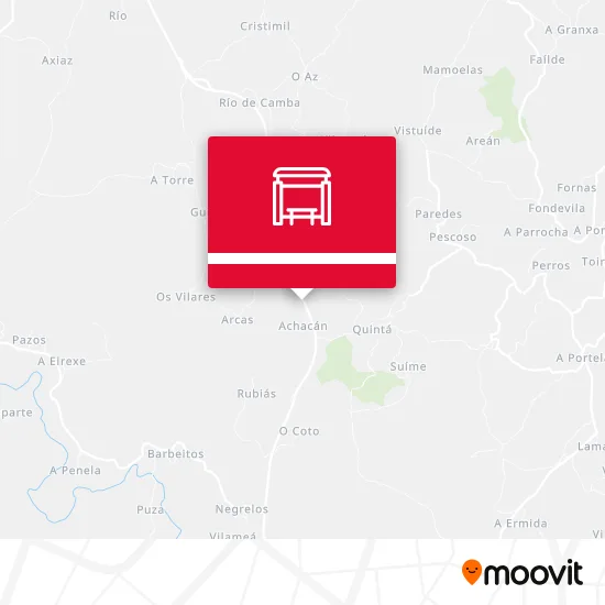 Achacán (Rodeiro) map
